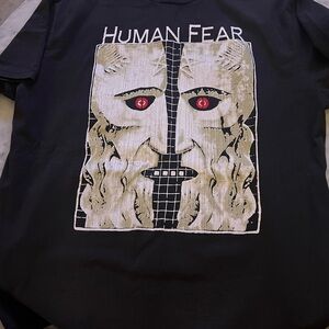 Black Short Sleeve Tee with Graphic Design